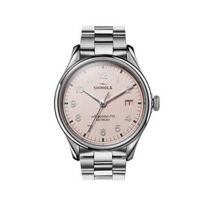 Shinola 38mm watch — Pink Dial